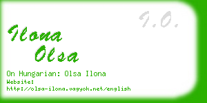 ilona olsa business card